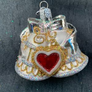 OLD WORLD CHRISTMAS Wedding Bells glass ornament